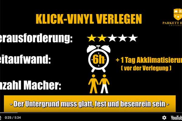 Klick Vinyl verlegen - unser erstes selbst produziertes ...